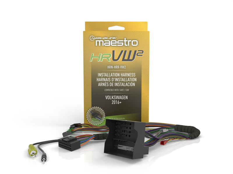 Idatalink Maestro HRN-HRR-VW2 Radio Replacement T-Harness for 2015-23 Volkswagen Vehicles (ADS-MRR or ADS-MRR2 Module Required)