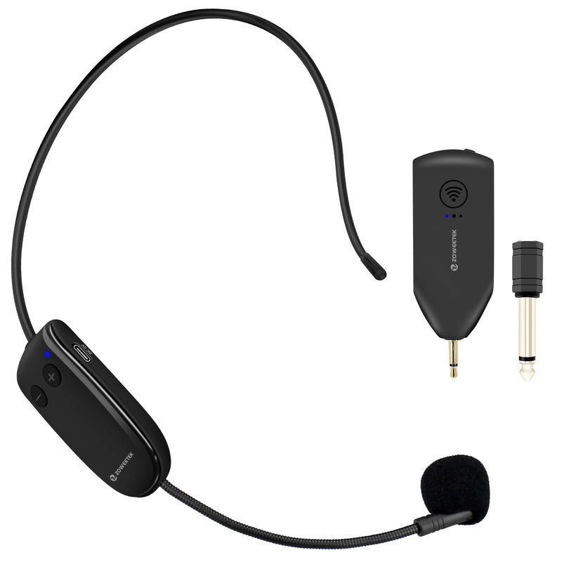 [AUSTRALIA] - ZOWEETEK Wireless Microphone Headset,UHF Headset Mic System,165ft Range,Support Voice Amplifier,PA System,Power Amplifier etc,Suitable for Teacher,Yoga and Fitness Instructor,Training,Lecturers 