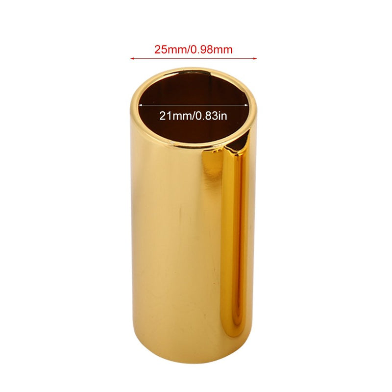 [AUSTRALIA] - 4pcs Per set Electric Guitar Metal Slide Bar Guitars String Slides Golden Brass Slide Guitar 