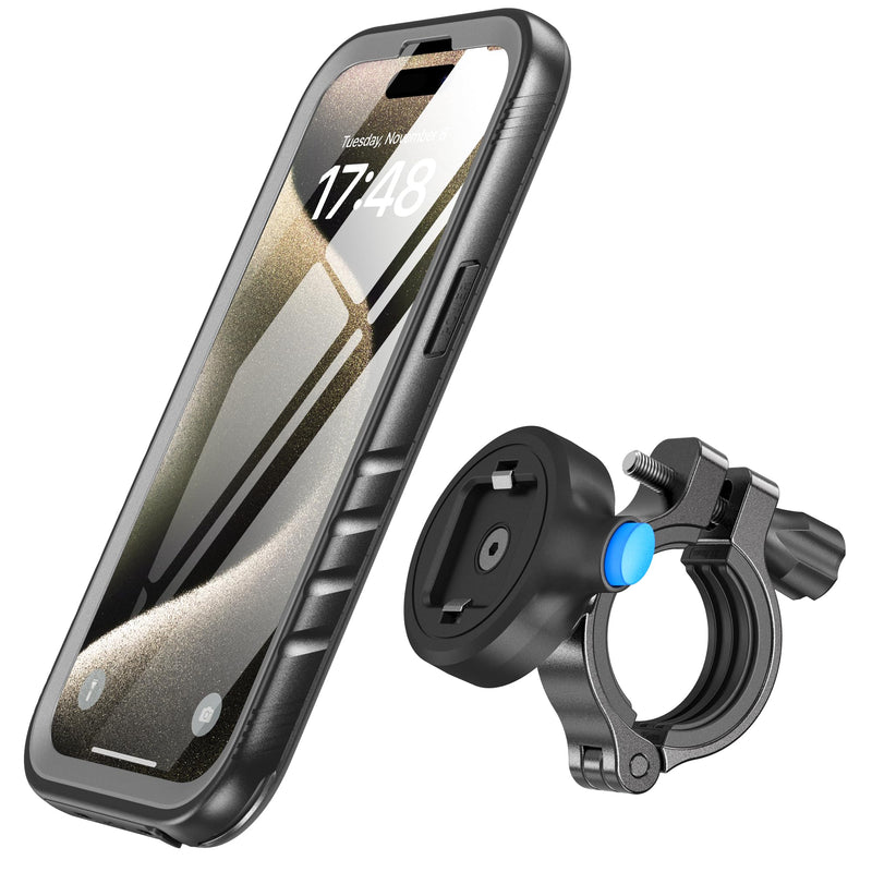 SPORTLINK Bike Phone Holder for iPhone 15 Pro Max - Motorcycle Phone Mount [Aluminium][360° Rotatable][1s Quick Release][IP68 Waterproof] Bicycle Motorbike Handlebar Cell Phone Holder