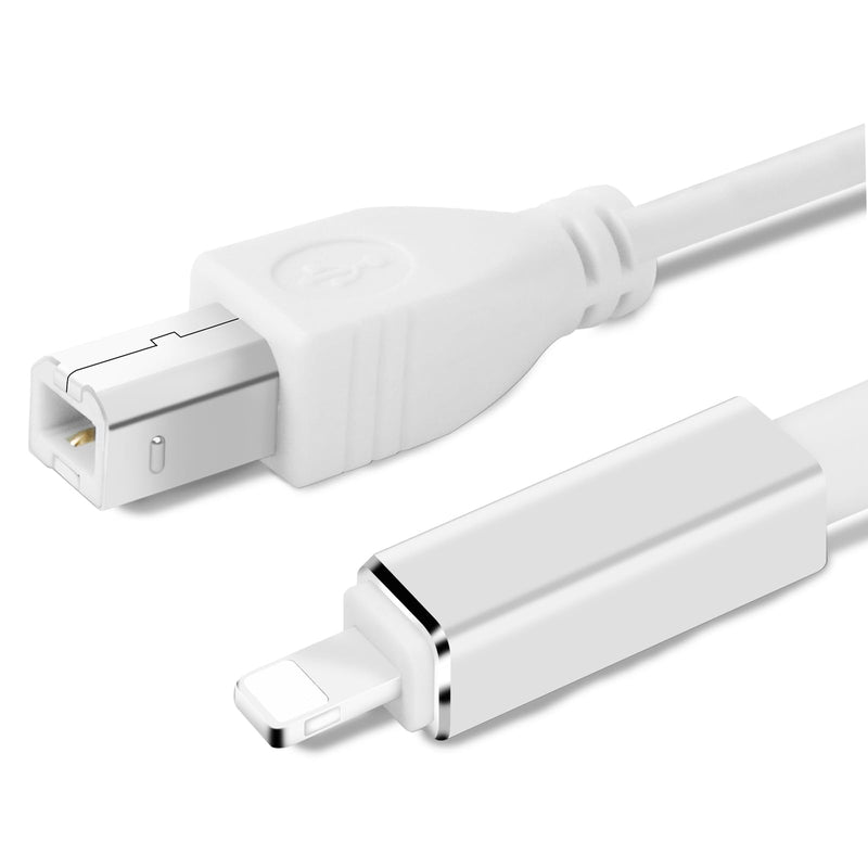[AUSTRALIA] - Lightnning to USB 2.0 OTG Cable Type B Midi Cable 5Ft Lighting to Midi Cable Compatible with iOS Devices to Midi Controller, Electronic Music Instrument, Piano, Midi Keyboard and More 