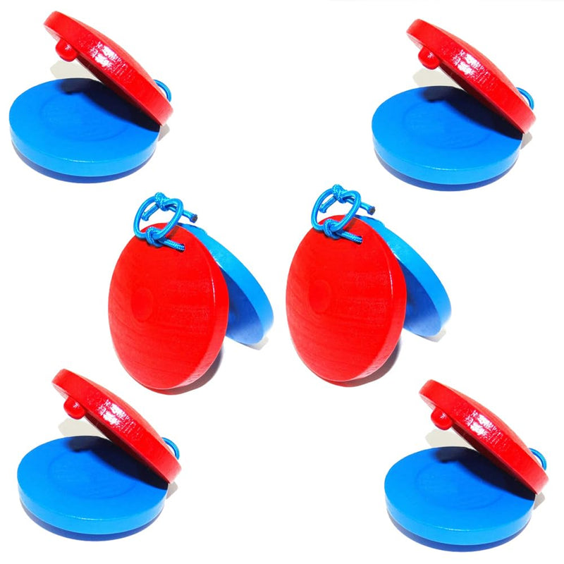 Castanets for musical Wooden instrument, Adults Fingers Castanets,Musical Castanets Instrument (6pcs) 6pcs