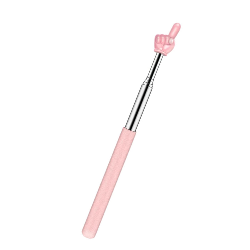 Children Finger Reading Stick Point Reading Pen Kindergarten Student Teacher Teaching Reading Picture Book Finger Shape Mini Pointer Stick Pink