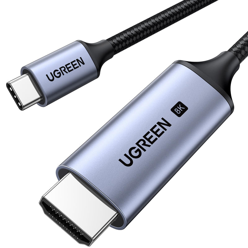 UGREEN USB C to HDMI 2.1 Cable 8K@60Hz 4K@240Hz for Home Office, 10FT | Unidirectional,48Gbps,HDR,HDCP2.3,Compatible for MacBook Pro Air iPad,Mac mini,iPhone 17 ProMax,Galaxy S26,Pixel 9,XPS