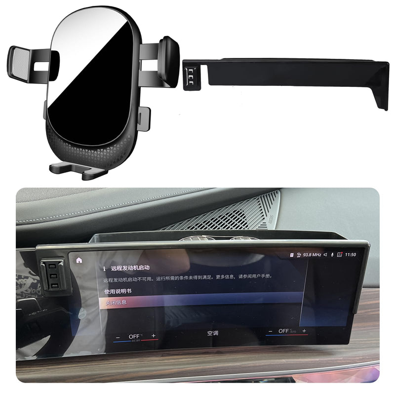 Car Phone Holder for BMW 7 Series Auto Accessories [Only for 2023-2024 7 Series Sedan] [XX NO Fit X7 SUV XX] [Auto Lock Hands Free Cell Phone Mount Car fits for iPhone & All Smartphones]