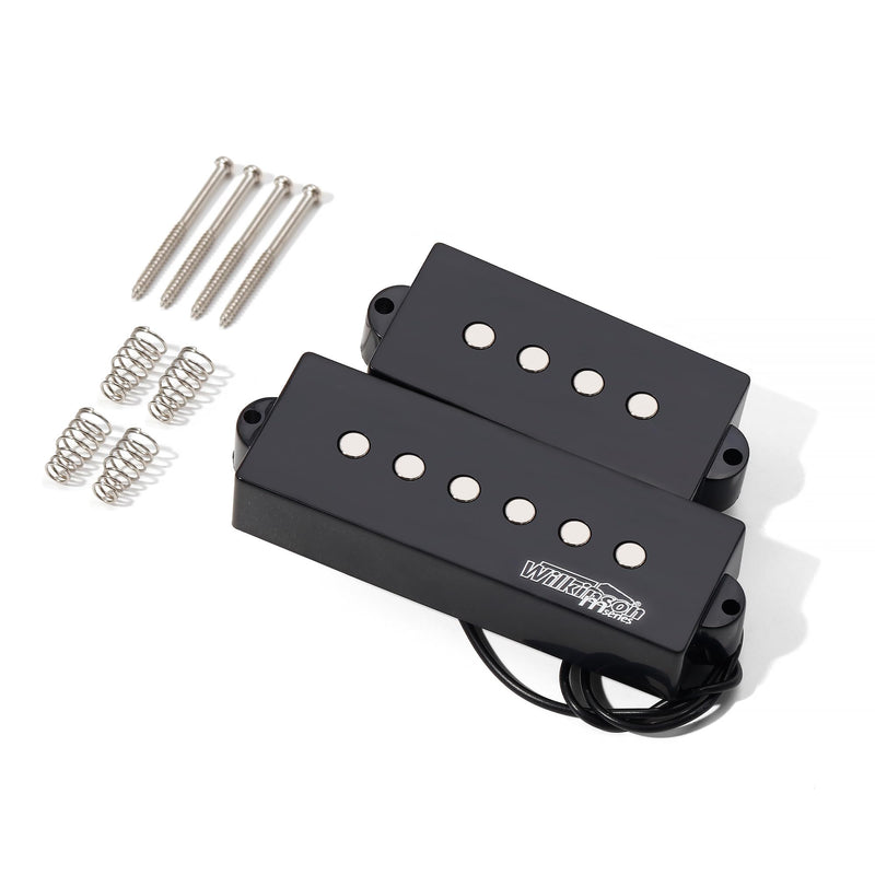 Wilkinson M Series WOPB5 Variable Gauss Ceramic Bass Pickups Humbucker Pickups Set for PB Style 5 strings Electric Bass Guitar, Black (WOPB5) WOPB5 Black