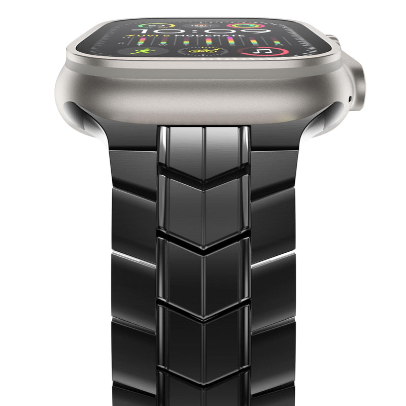 NewWays Grade 2 Titanium Band Compatible with Apple Watch Band Black