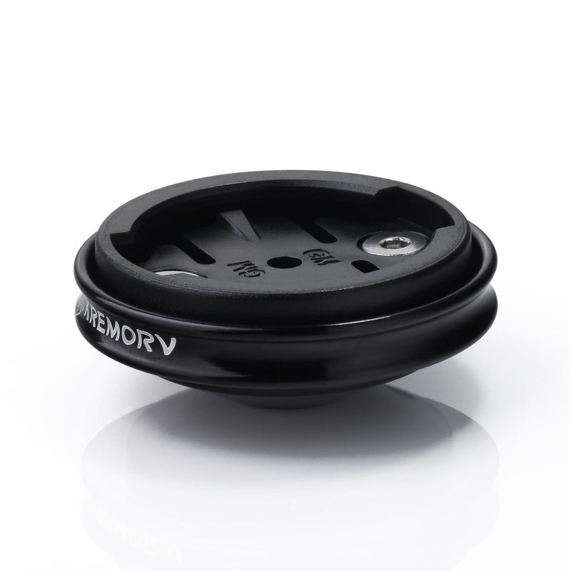 Bike Stem Top Cap Computer Mount Bicycle Stem Headset Mount for Garmin Edge Black
