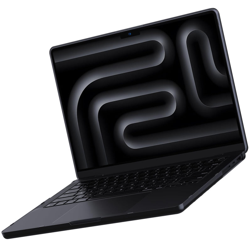 for MacBook Pro 14 inch Case 2023-2021 M3 Pro/Max A2918 A2992 M2 A2779 M1 A2442 [100% Match Official Color] [Scientific Slim] Protective Hard Case Matte Cover for Laptop - Space Black Clear