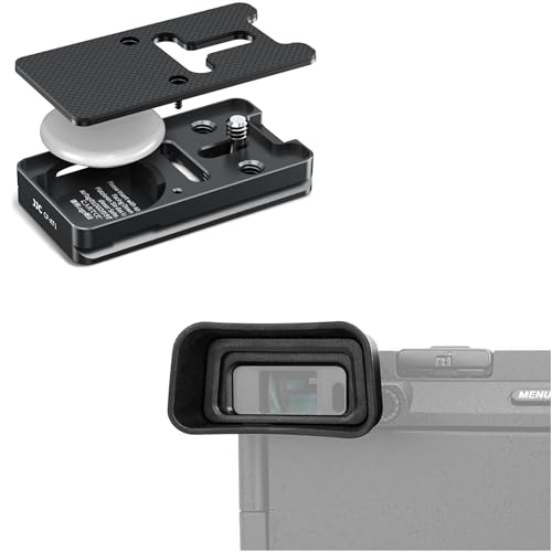 Camera Eyecup + Quick Release Plate for AirTag：Camera Eyecup with Quick Release Plate for AirTag