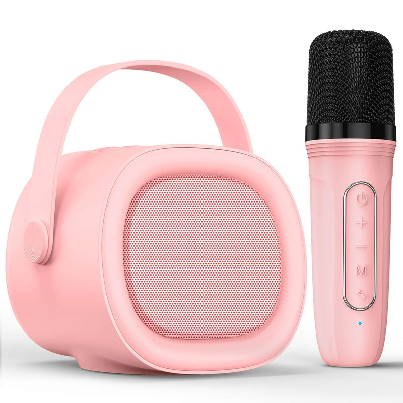 [AUSTRALIA] - LENRUE Karaoke Machine for Kids with Wireless Microphone, 4 Magic Voices, Karaoke Toys for Girls Boys, Best Birthday Gifts for Kids 4, 5, 6, 7, 8, 9, 10, 11, 12+(M65 Pink 1 Mic) M65 Pink 1 Mic 