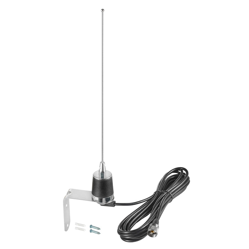 [AUSTRALIA] - 2 Meter & 70cm UHF VHF Dual Band 144/430MHz NMO Mount Antenna with 16.5 FT UHF PL259 Male Plug Kit for Trunk Vehicle Car Transceiver Two Way Radio, Eifagur NMO Antenna Kit 