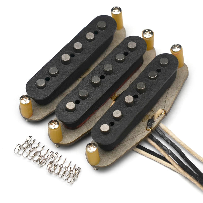 [AUSTRALIA] - SAPHUE Alnico 5 Vintage Staggered Strat Style Electric Guitar Pickup Handmade SSS 50's Sound Style Electric Anico V Guitar Pickup 