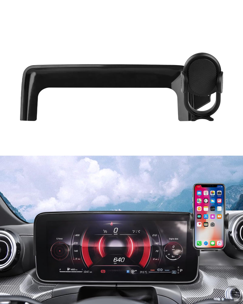 Autorder Car Phone Holder for 2022-2026 Mercedes Benz C-Class/2023-2026 GLC Accessories Phone Mount Screen Cell Phone Automobile Cradles Hands-Free 360 Degree Rotation 22-26 GLC/C-Class