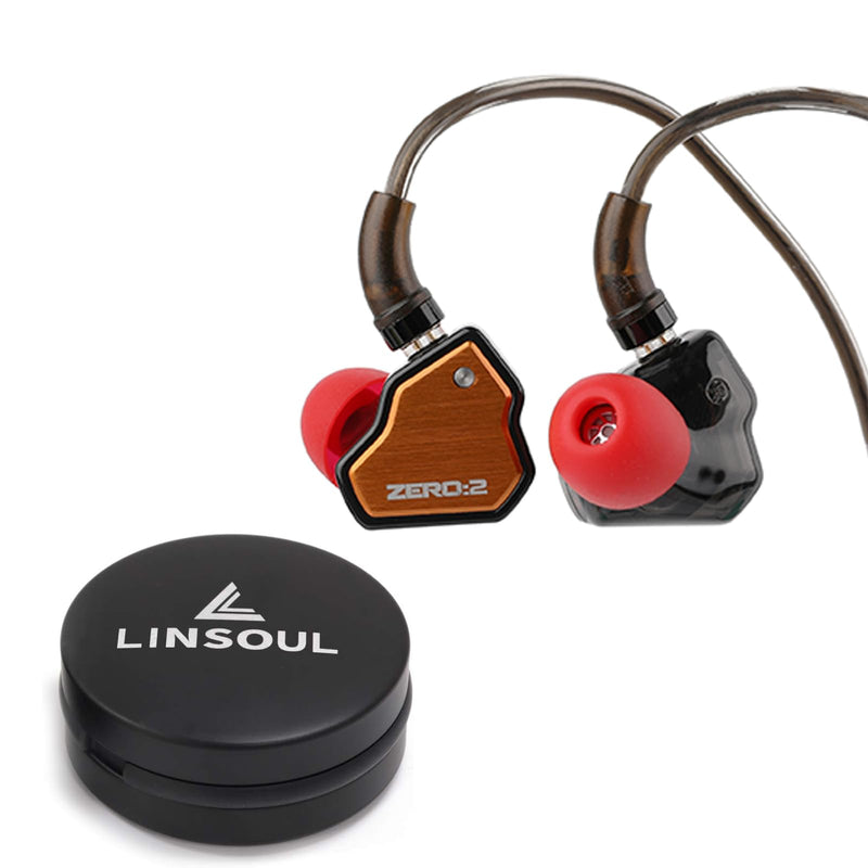 Linsoul 7Hz x Crinacle Zero:2 in Ear Monitor (Orange) Portable Earphone Case