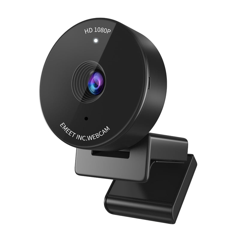 EMEET 1080P Webcam - USB Webcam with Microphone & Physical Privacy Cover, Noise-Canceling Mic, Auto Light Correction, C950 Ultra Compact FHD Web Cam w/ 70°View for Meeting/Online Classes/Zoom/YouTube 70°FOV w/ Clear 1080P Pixels