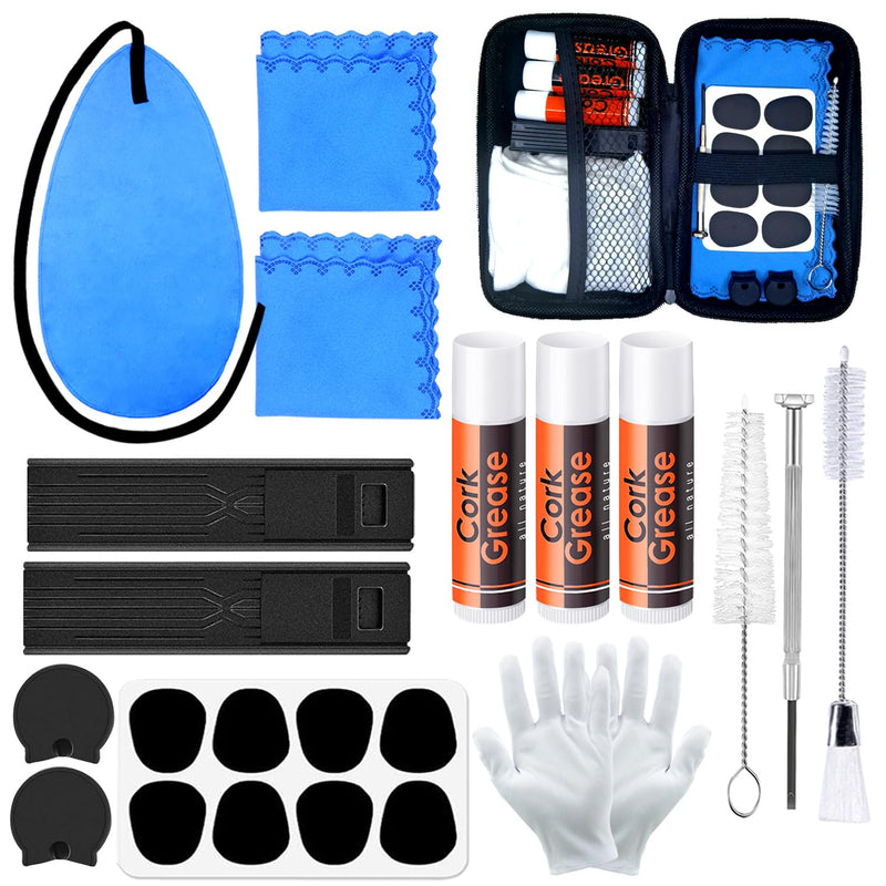 [AUSTRALIA] - Clarinet Cleaning Kit with Case, Saxophone Cleaning Kit, Clarinet & Saxophone Care Kit, Maintenance Kit with Case for Wind & Woodwind Instrument 