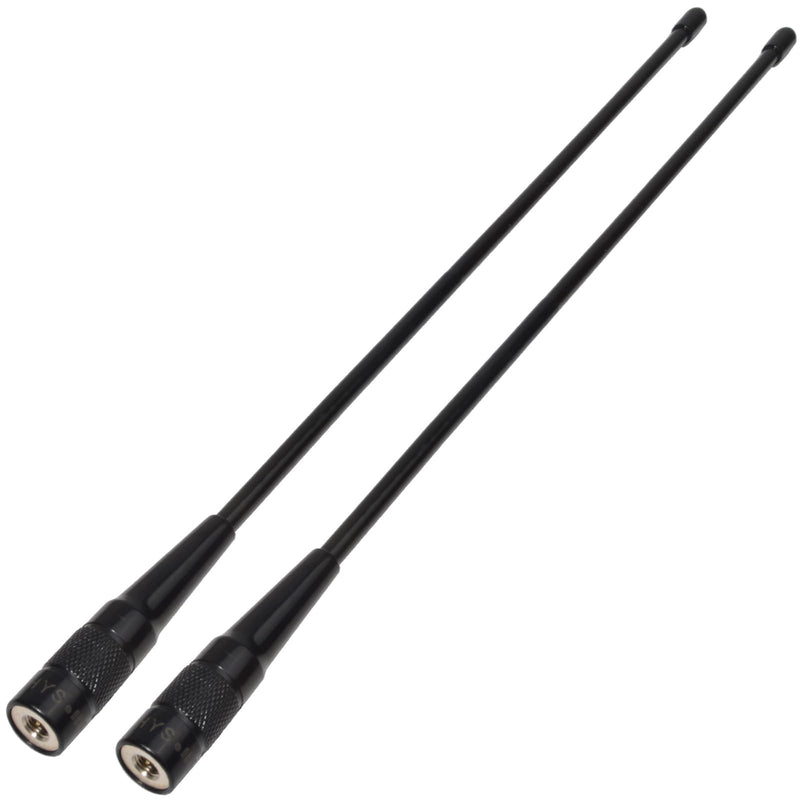 [AUSTRALIA] - HYS GMRS HT Pre Tuned SMA Male Base Antenna, UHF 462-467Mhz Walkie Talkie Antenna for 460-470Mhz Midland WOUXUN Motorola Kenwood Icom Vertex Blackbox HYT Hytera Two Way Radio Black 2PCS (462-467Mhz) 