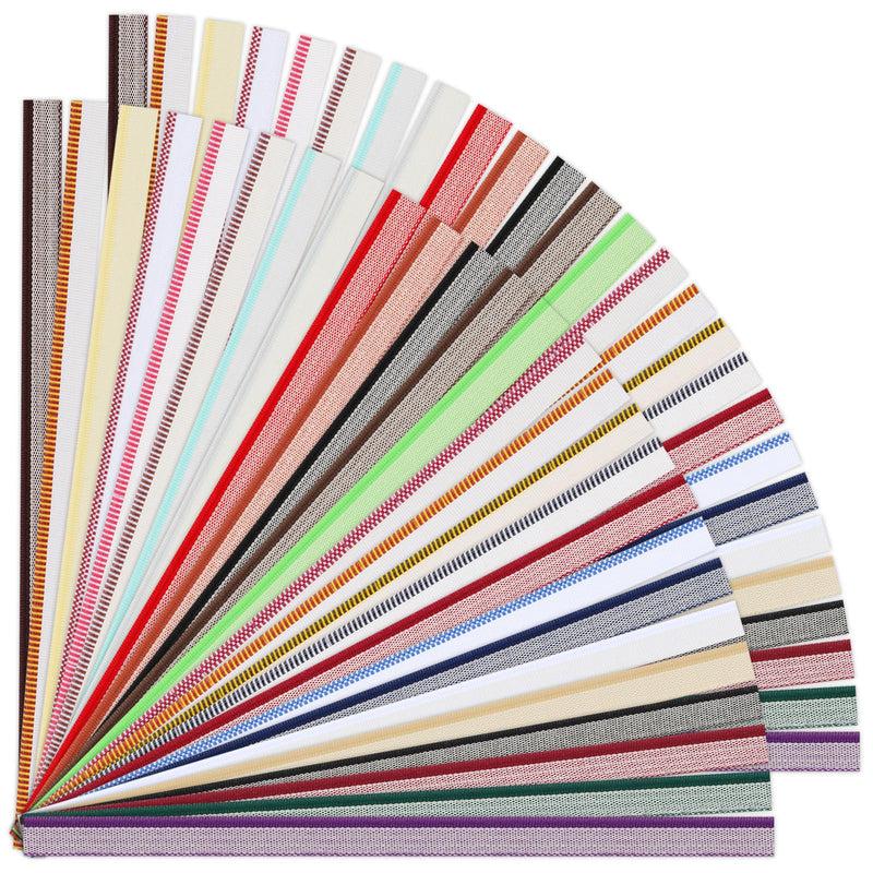 52PCS Book Binding Headbands Endbands 26 Colors 11.8 Inches Long Medium Cotton Book Headband Book Binding Kit for Beginners Bookbinding Book Decor, 0.5 Inch Wide (26 Color, 52 Pack) 26 Color