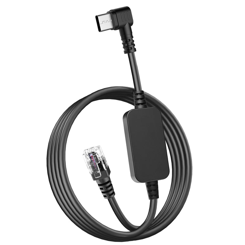 [AUSTRALIA] - Radar Detector Cable,USB-C to RJ11 Plug Cable,use for Uniden R1 R3 R7 Beltronics Cobra Whistler Escort MAX360 Passport 9500i Radenso XP etc Replacement Radar Detector Cable 9.84ft RJ11-9.84FT 