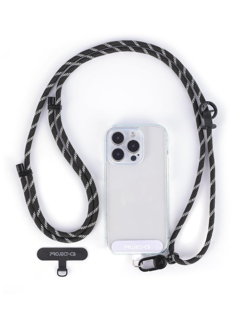project-cb Cell Phone Lanyard 1,Phone Tether Tab 2,Phone Crossbody Strap,Lanyards for Around the Neck,Adjustable Phone Strap Blackshadow-b