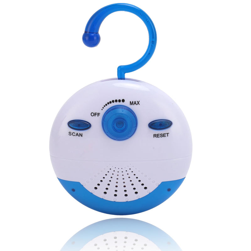 Waterproof Shower Radio, Mini Portable FM Shower Radio, Built in Speaker for Bathroom Kitchen, Kayaking, Boating, Hiking, Shower Speaker FM Radio with HD Sound