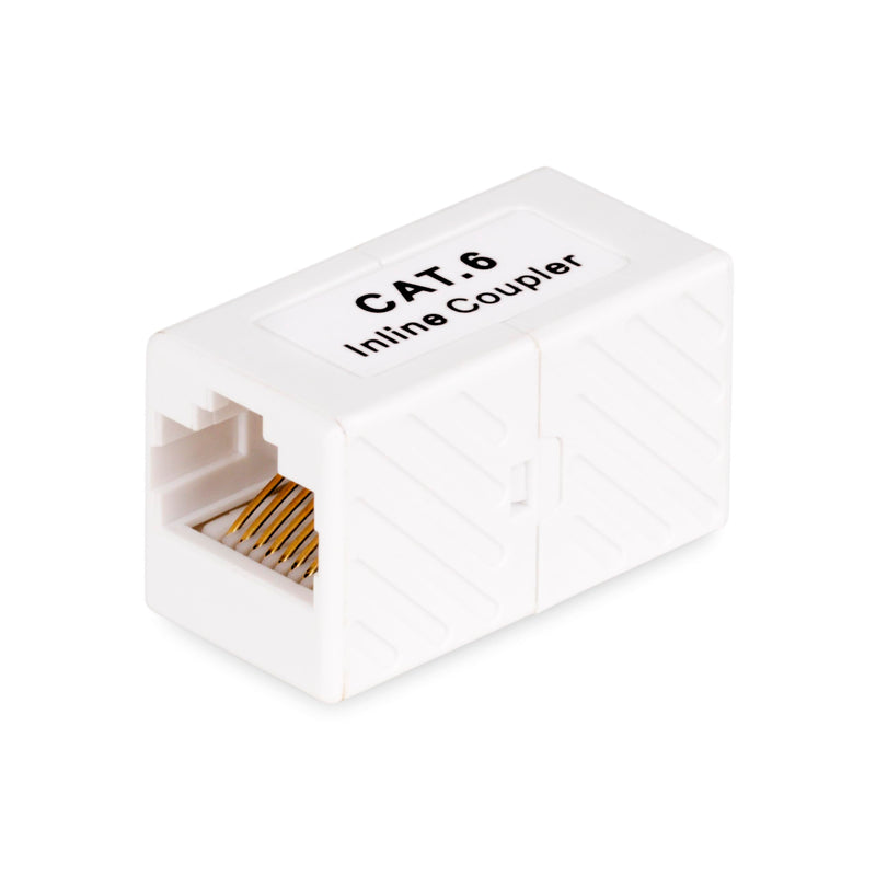 StarTech Cat6 Keystone Coupler 5-Pack, RJ45 F/F Inline, T568B | Unshielded, Joins two Cat6 cables, Straight-through T568B pinouts, 2.5G/5G/10G networks, Cat5/5e compatible, T568B Connector