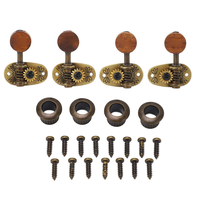 4 Pcs Guitar Tuner Pegs 2L2R Ukulele Tuning Pegs Classical Machine Heads Tuners for 4 String Ukulele Accessories