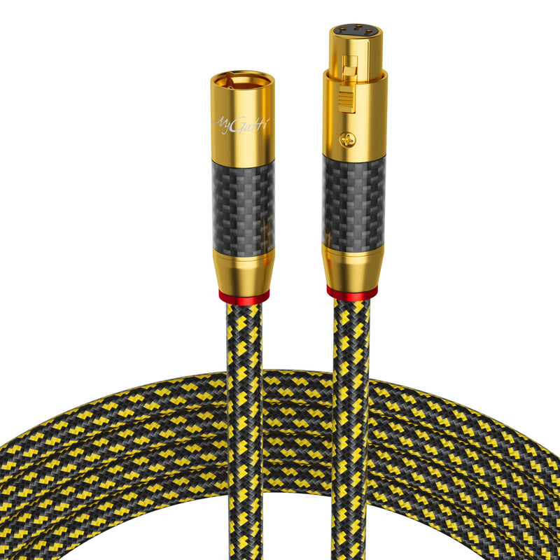 [AUSTRALIA] - Hi-Fi XLR to XLR Microphone Cable 100 Feet, Male to Female Cable, 3 Pin Balanced XLR Cable, 16AWG Silver Plated Copper, Multiple Shield, Nylon Braided Cord for Real HiFi System, Audiophile 