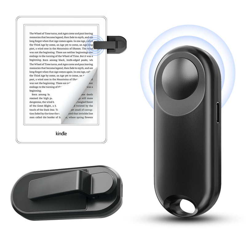Remote Control Page Turner for Kindle Paperwhite Accessories Kobo Surface Comics Novels Reading, Page Turner for iPhone ipad Android Tablets Reading Taking Photos Camera Video Recording Remote