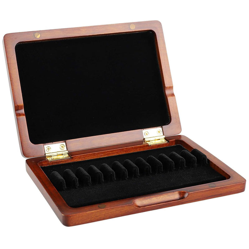 Oboe Reed Case Maroon Wood Oboe Reed Proctector Box for 12PCS Oboe Reeds