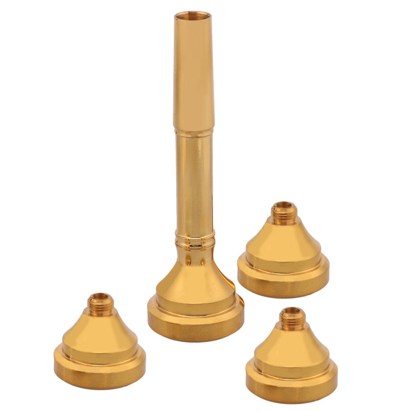 [AUSTRALIA] - Gold Trumpet Mouthpiece 4 Golden Mouthpiece Cups 7c 5c 3c 1.5c 