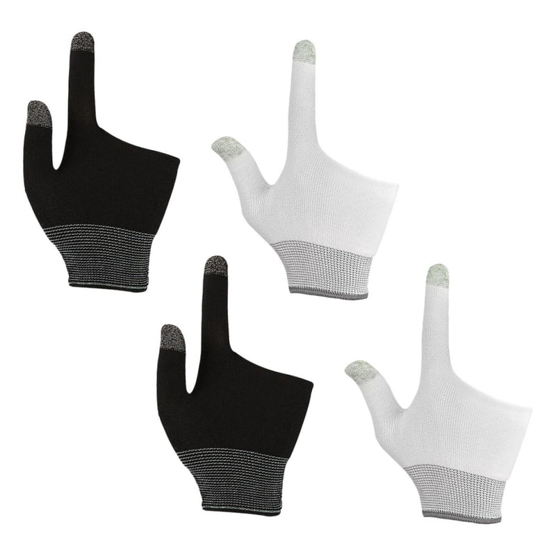 2 Pairs Game Gloves Thumb Sleeves Mobile Gaming Phone Gaming Gloves Comfort Gaming Gloves Touch Finger Gloves for Gaming Comfort Finger Gaming Gloves Mittens Nylon Breathable