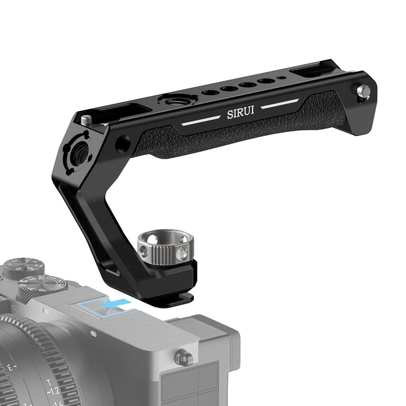 SIRUI Cold Shoe Mount Camera Top Handle, Universal Camera Cage Top Hand Grip with Anti-Off Designed Cold Shoe Adapter, and Multiple Mounting Points, AM-THC