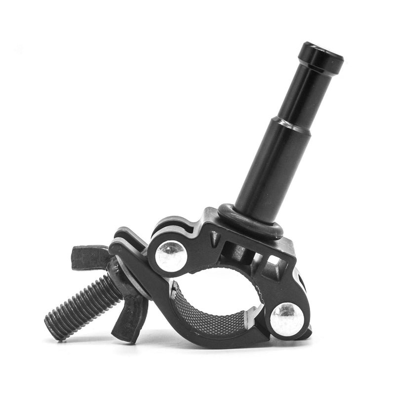 PHOCUS Half Coupler Clamp with 5/8" Pin, Photography Heavy Duty Truss Clamp for Round Tube to Support Studio Lighting, LED Ring Lights, Video Equipment (Clamp Range: 30-35mm) Clamp Range: 30-35mm