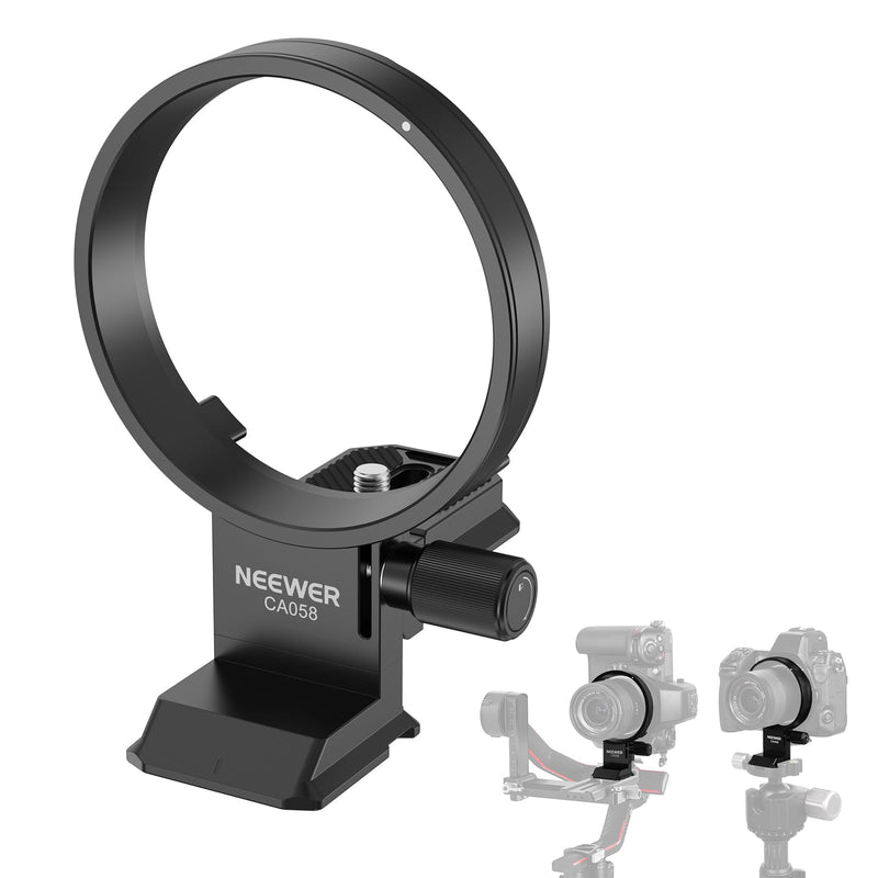 NEEWER Rotatable Collar Mount Plate for Nikon Z8 Z7 II Z6 II Z5 FTZ II Adapter, Fast Horizontal to Vertical Camera Tripod Lens Mount Ring Compatible with DJI RS 3/2 & Arca Quick Release System, CA058