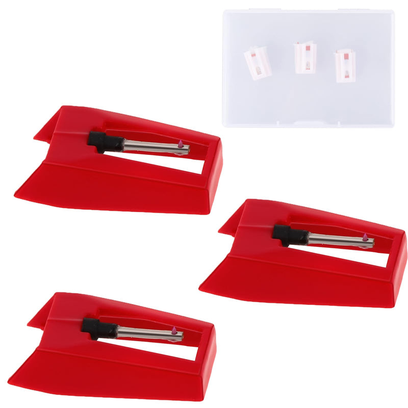 3 Pack Victrola Needle Replacement, Record Player Needle, Turntable Needles, Crosley Record Player Needles for Vinyl Players, LP Phonograph, Turntable