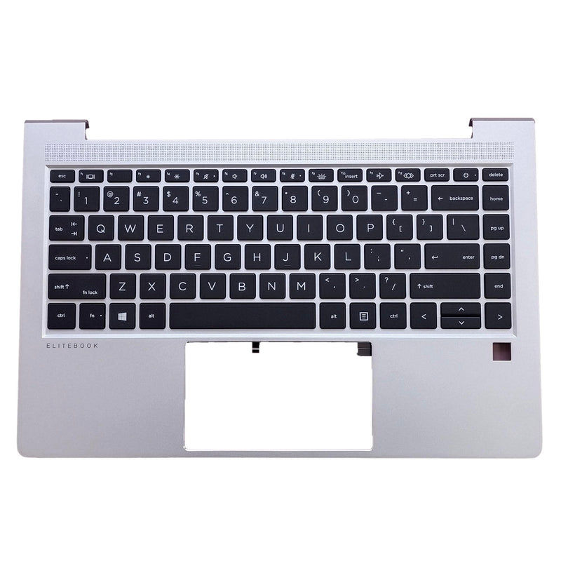 LTPRPTS Replacement for HP Elitebook 640 G9 Laptop Upper Case Palmrest Backlit Keyboard Assembly Part N17709-001 Silver