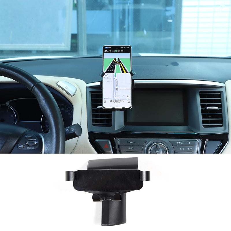 Car Phone Holder Mount Compatible with Nissan Pathfinder 2013-2018, Center Console Dashboard Air Outlet Handsfree Car Phone Stand Accessories (Left-B Style)