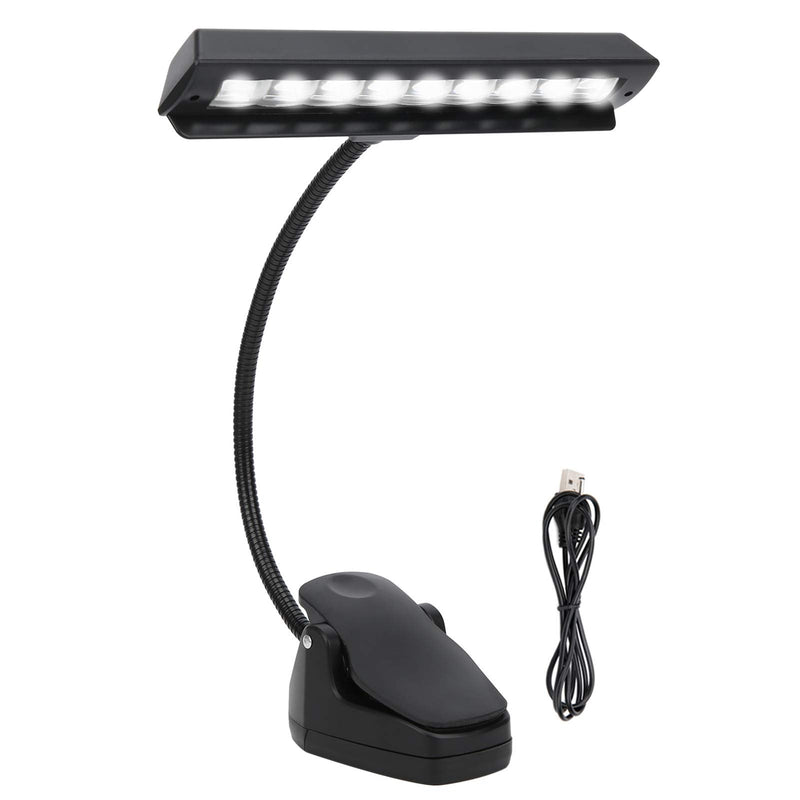 [AUSTRALIA] - Super Bright Music Stand Light, Eye Caring Clip on Piano Light, USB Rechargeable, Long Lasting up to 1000 Hrs, for The Piano, Sheet Music, Guitar 