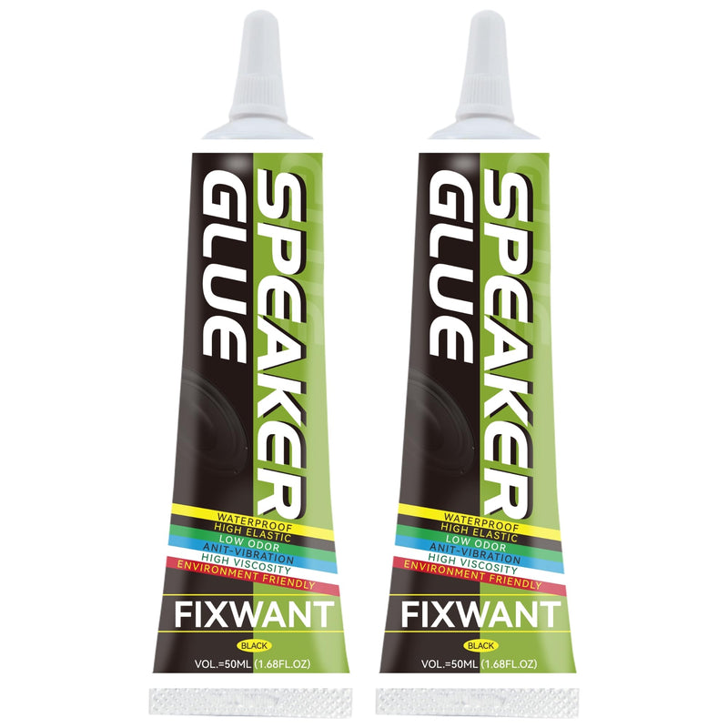Loud Speaker Repair Glue Foam Side Dust Cap Rubber Edge Cone Basin Strong Adhesive 50ML/1.68 fl.oz (2) 2
