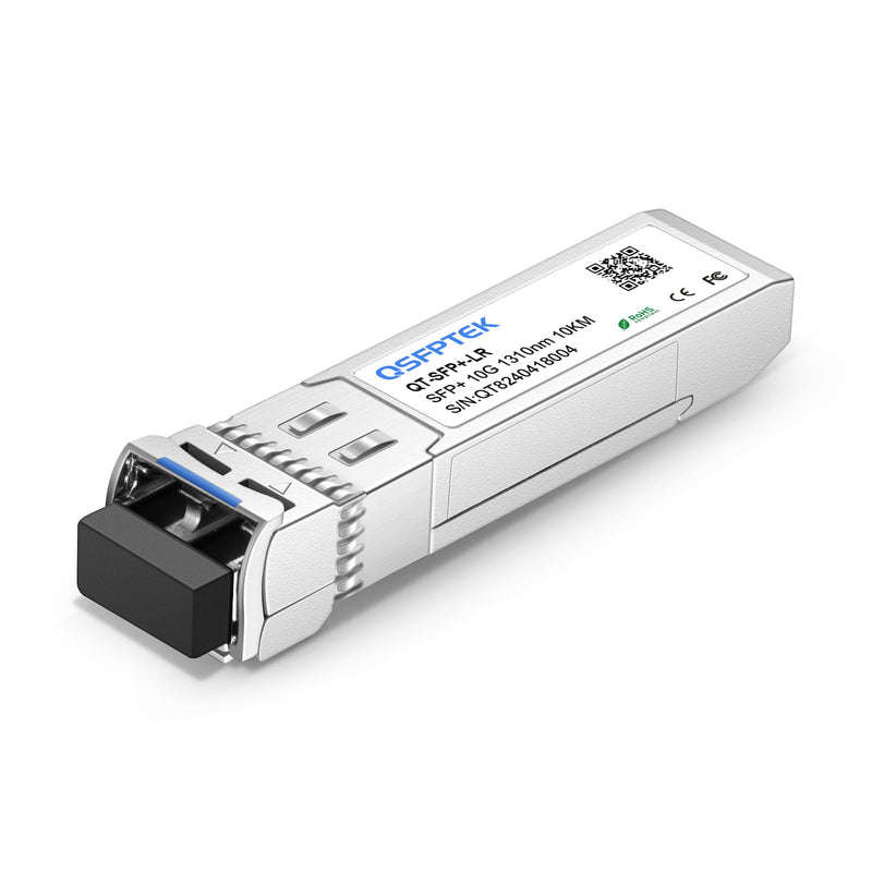 QSFPTEK 10GBASE-LR SFP Module, 10gbe SFP+ 1310nm 10km Duplex LC SMF DOM Optical Networking Transceivers, MINI GBIC Compatible SFP-10G-LR, and Other Open Switch, 1pc x 1 SMF 10G 10KM