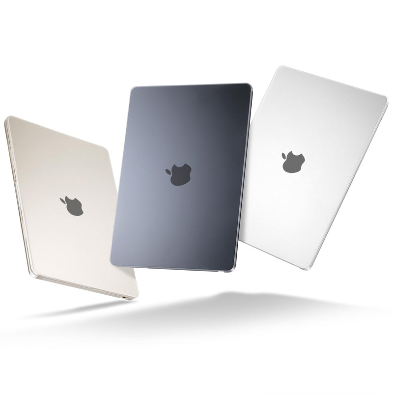 [AUSTRALIA] - MEEgoodo for MacBook Air M3 M2 13.6 inch Case 2024 2022, Clear Cover Fit Model A3113 A2681,Flexible Plastic Case for M2 13 inch Laptop, Hard Shell with TPU Keyboard & Webcam Cover & OTG Adapter,Clear 