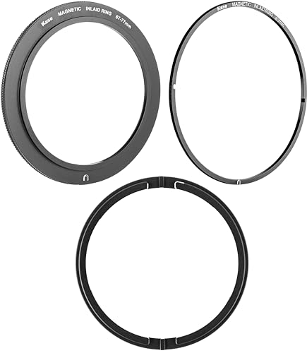 Kase Revolution 3 Piece Kit: 67mm Inlaid Adapter + 67mm to 77mm Magnetic Step Ring + 3D Installation/Removal Tool