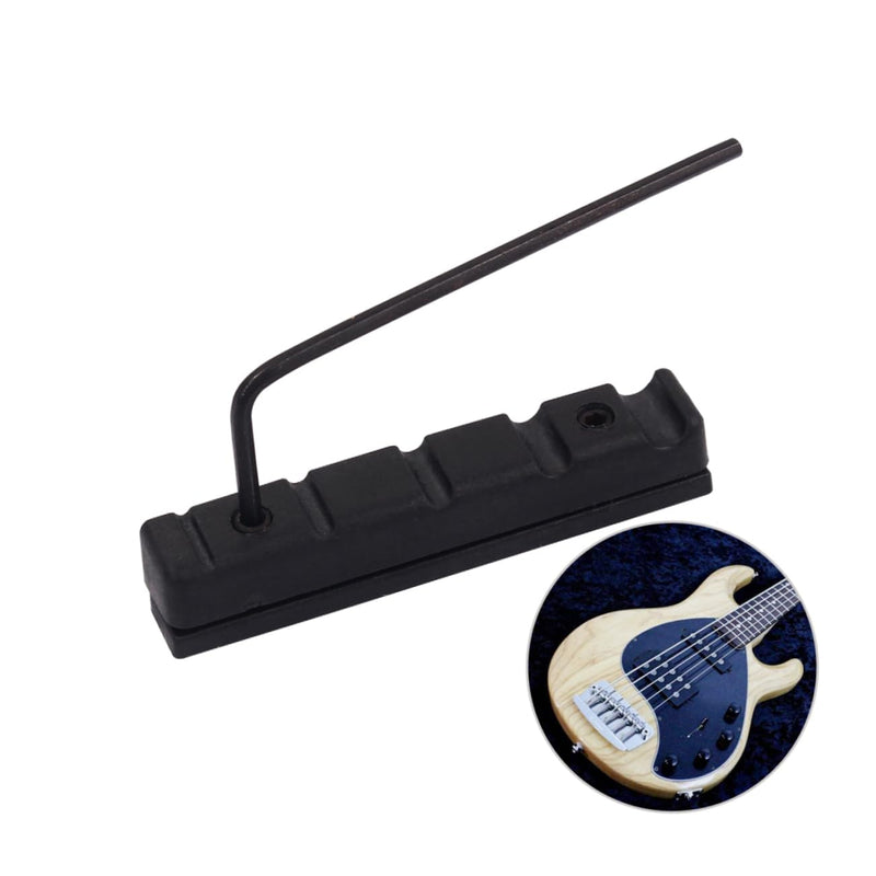 Abaodam 5 String Bridge Nut Gitar Rca Bass Knob Parts Saddle Slotted Nut T Nut Acoustic Cup Holder Expander Guitar Bass Nut Neck Ballad Medium Black