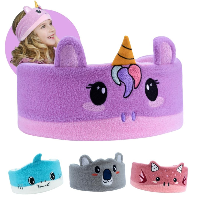 Original Toddler & Kids Headphones - Bluetooth Wireless & Wired Headband - Comfortable Fit - Safe Volume Limited - Adjustable for Travel, Learning, and Sleep (Sparkle The Unicorn) Sparkle The Unicorn