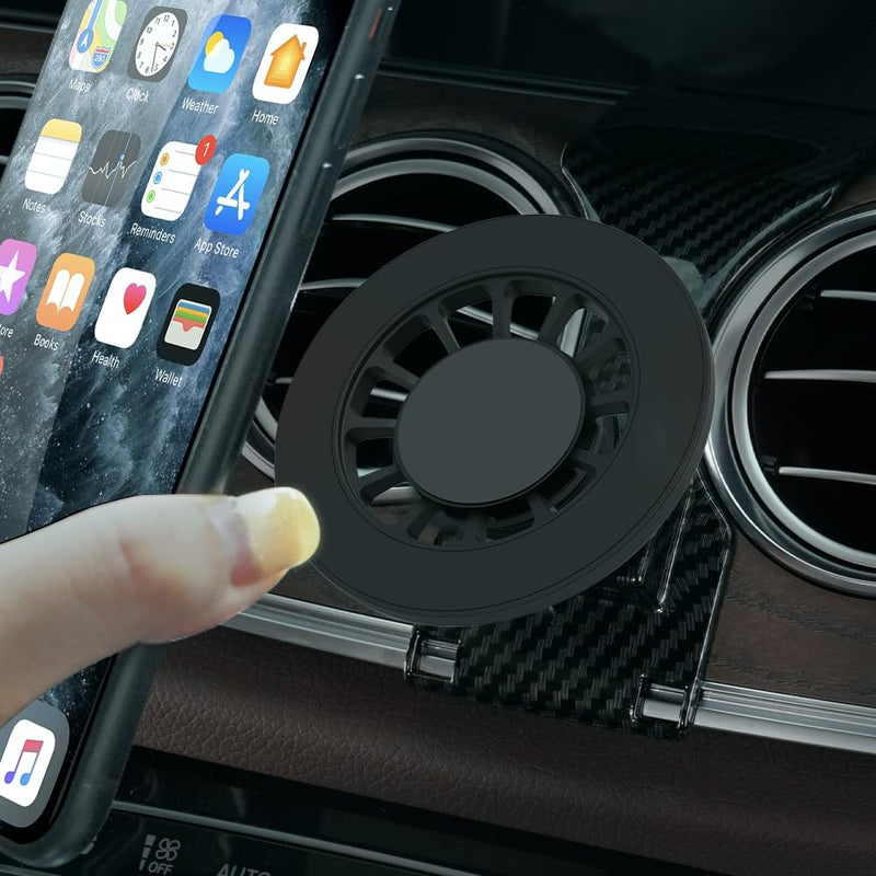 BEERTE fits for Magsafe Car Mount for Mercedes Benz E-Class 2016-2023, Benz CLS-Class 2018-2023 [20 Strong Magnets] Magnetic Phone Holder for iPhone MagSafe Navigation Automobile Cradles