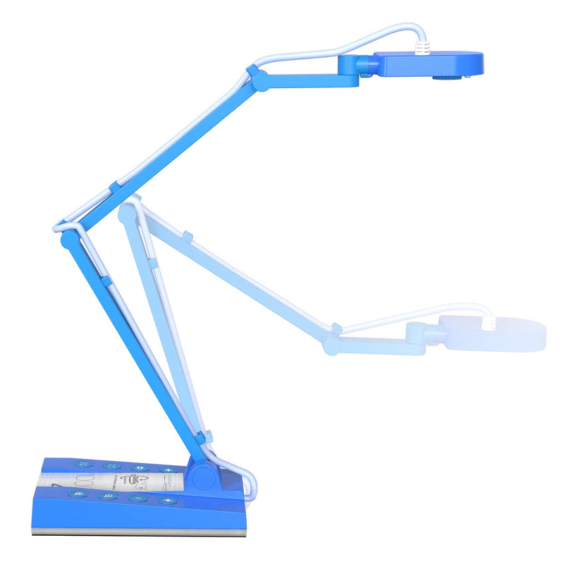 Mirabox 4K Ultra HD Document Camera for Teachers - 10MP 3-in-1 USB Document Camera Work with Mac OS,Windows,Chromebook for Live Demo,Web Conferencing,Distance Learning,Remote Teaching,Object Viewing Blue