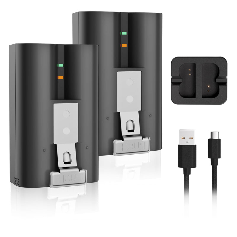 [AUSTRALIA] - 2Pack Replacement for Ring Doorbell Battery, 6040mAh Rechargeable Ring Camera Battery with Charger Station, Compatible with Ring-Video Doorbell 2/3/3plus/4, Stick Up Cam and Spotlight Cam 