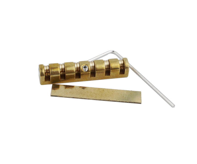 Guyker Height Adjustable 43mm Brass Roller Guitar Nut Replacement Compatible with Les Paul LP SG Style Electric Guitars